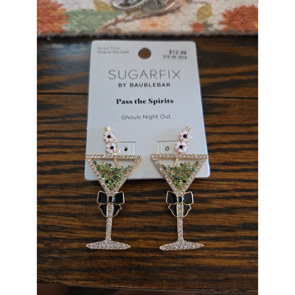 Brand New Sugarfix by Baublebar Halloween Earrings Pass the Spirits Ghouls Nigh